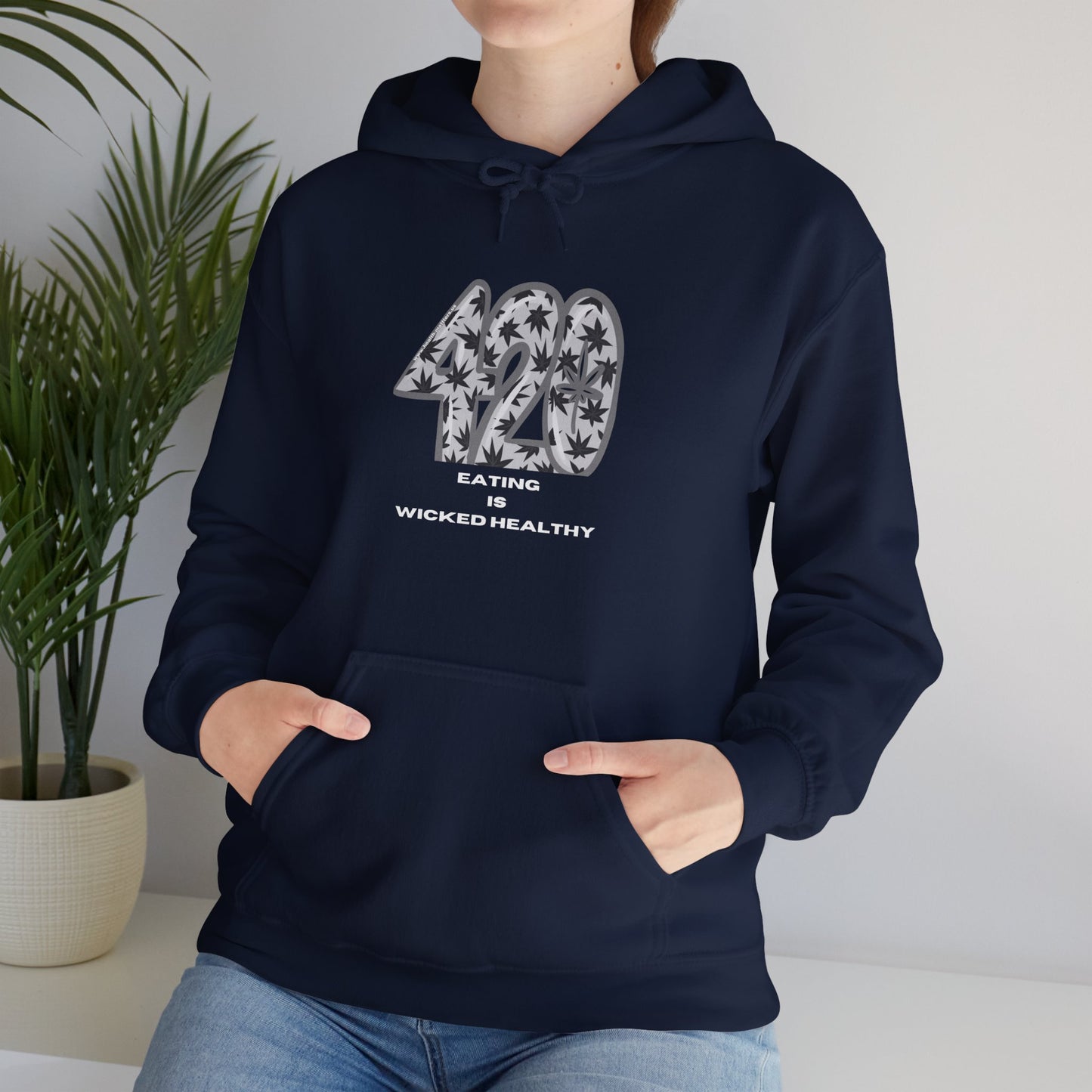 Health Matters Cannabis Collectibles Eat THC is Wicked Healthy Unisex Hoodie