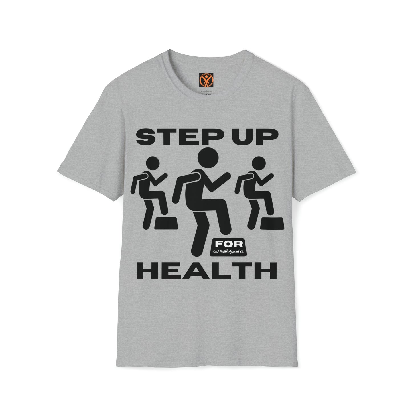 Health Matters Step Up For Health Unisex Soft Style T-Shirt.