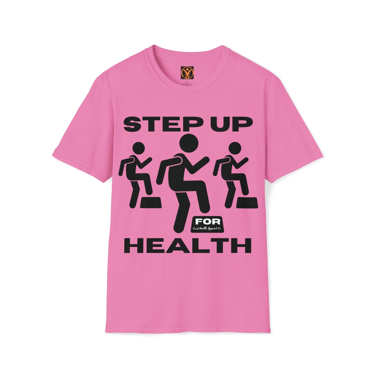 Health Matters Step Up For Health Unisex Soft Style T-Shirt.