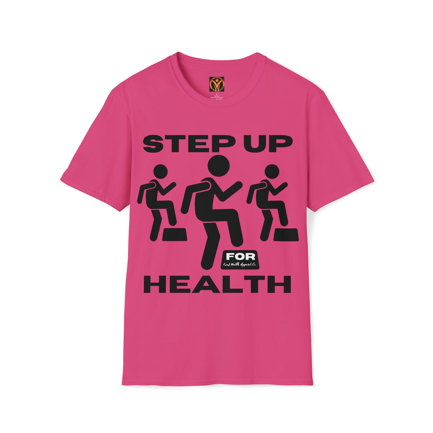 Health Matters Step Up For Health Unisex Soft Style T-Shirt.