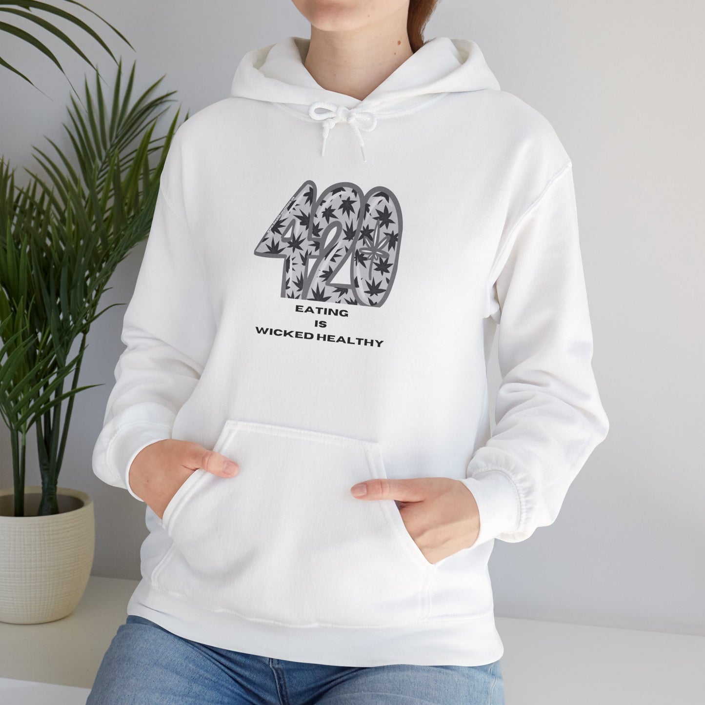 Health Matters Cannabis Collectibles Eat THC is Wicked Healthy Unisex Hoodie