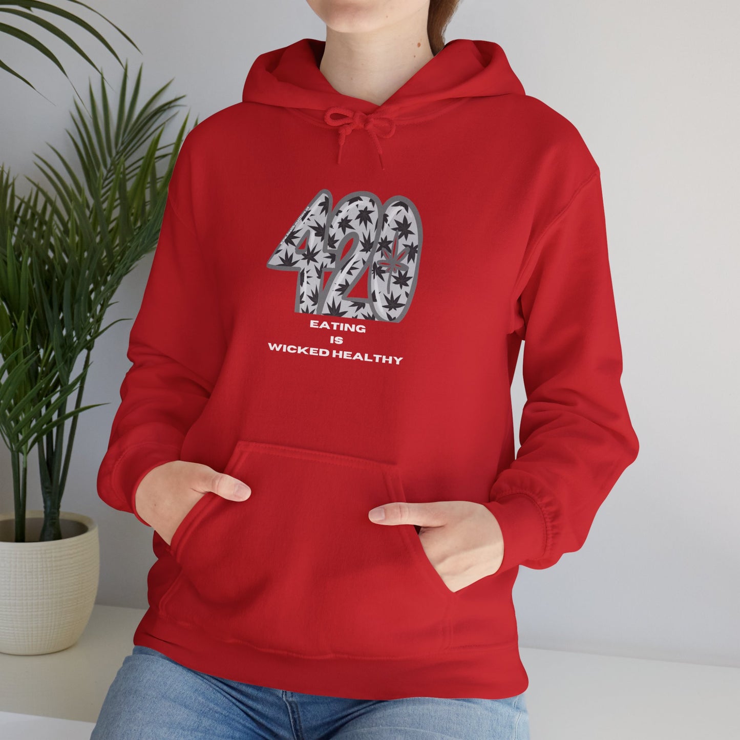 Health Matters Cannabis Collectibles Eat THC is Wicked Healthy Unisex Hoodie