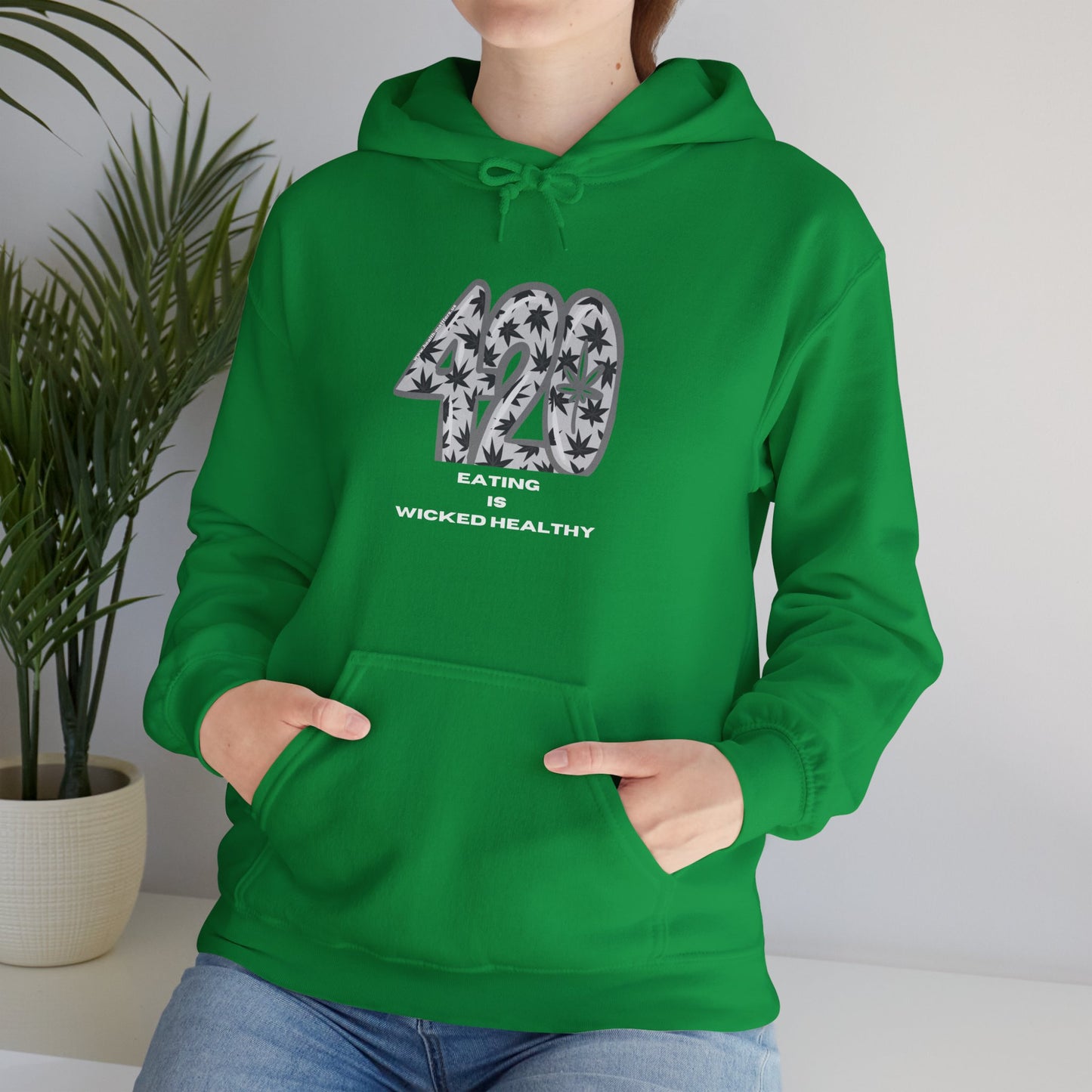 Health Matters Cannabis Collectibles Eat THC is Wicked Healthy Unisex Hoodie