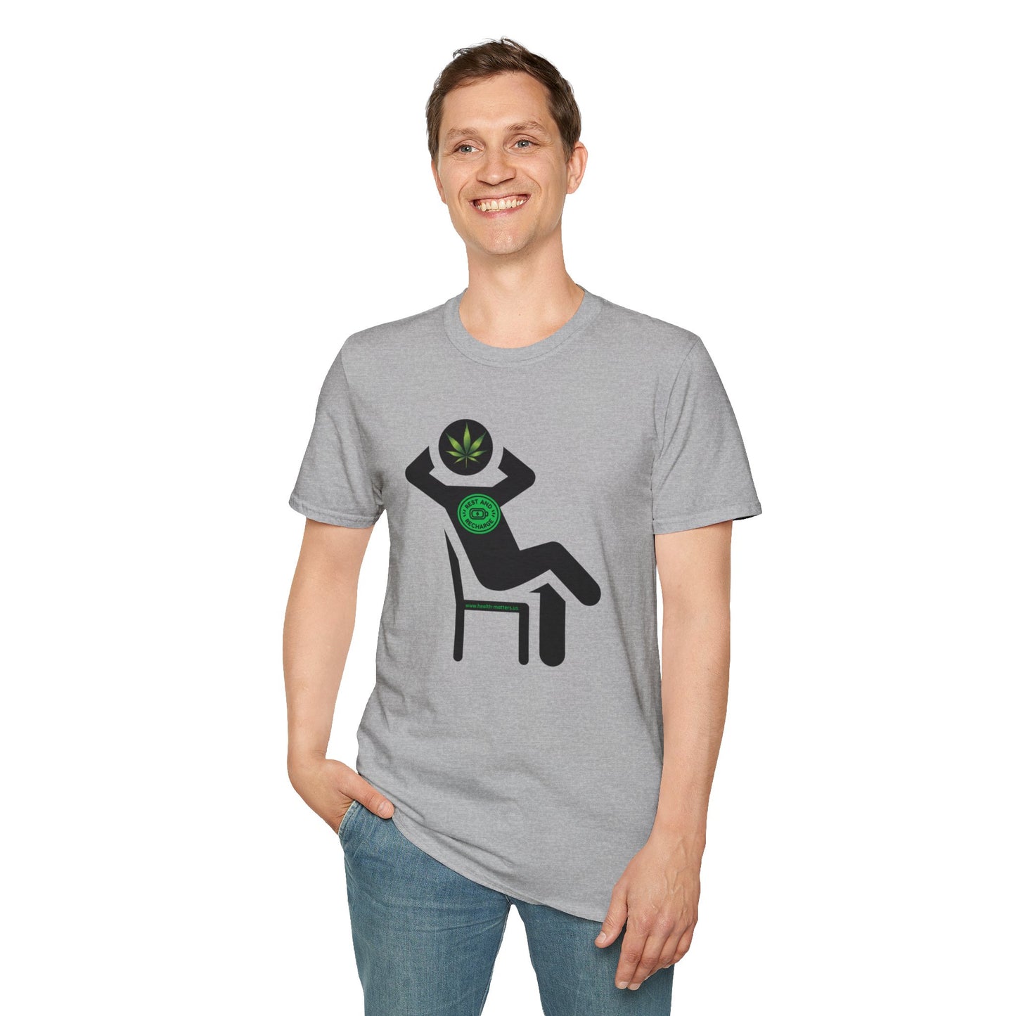 Health Matters Rest and Recharge Unisex Cannabis Soft T-Shirt
