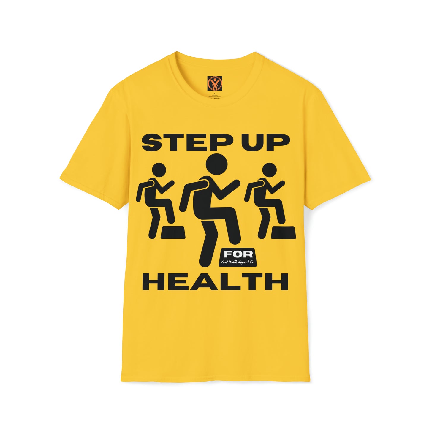 Health Matters Step Up For Health Unisex Soft Style T-Shirt.