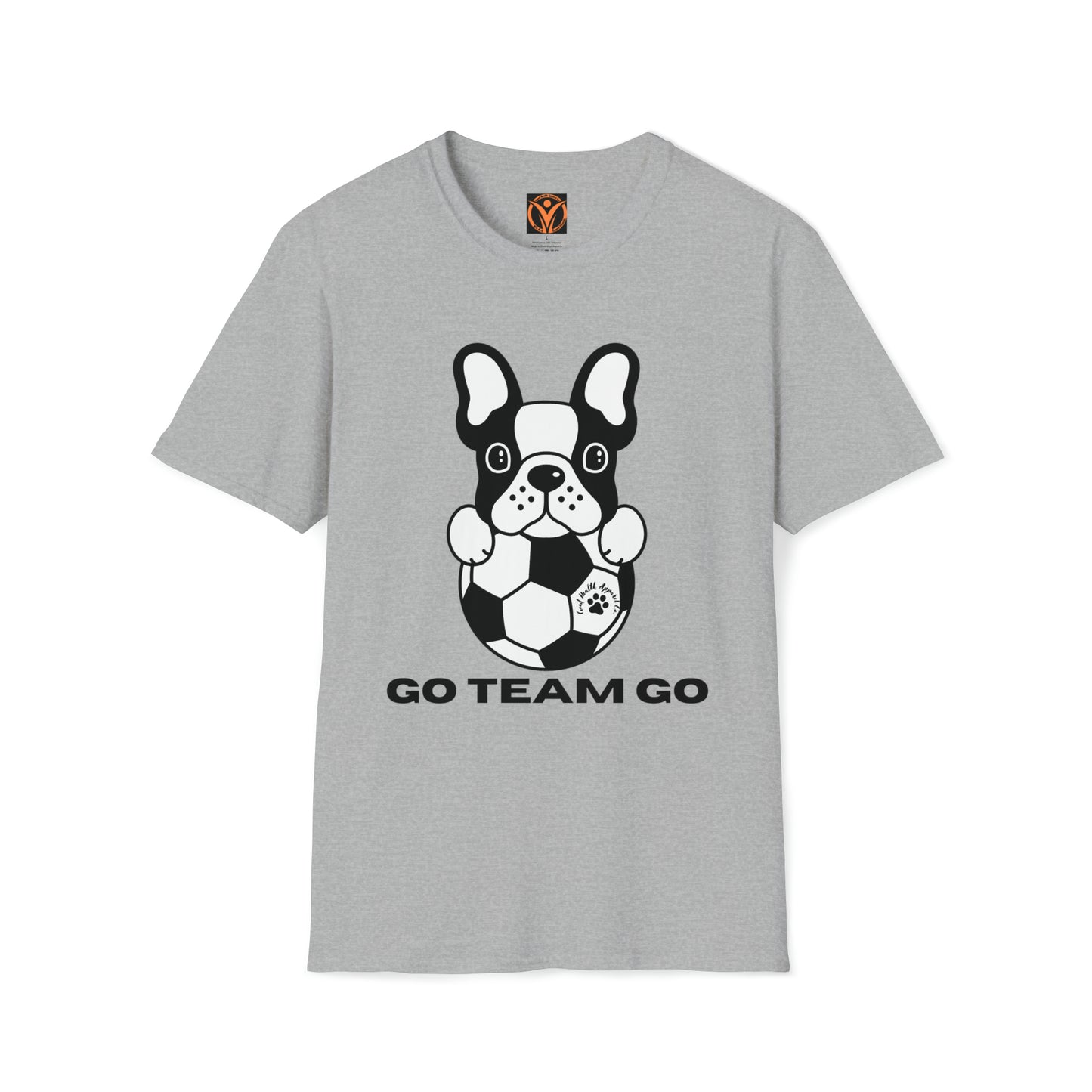 Health Matters Soccer & Dog "GO TEAM GO" Unisex Soft Style T-Shirt