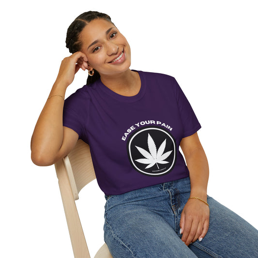 Health Matters Ease Your Pain THC Cannabis Unisex Soft Style T-Shirt