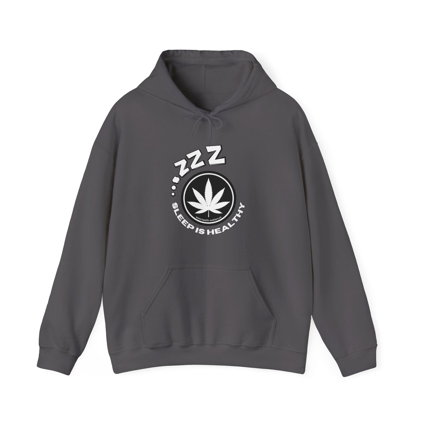 Health Matters Unisex Sleep Heavy Blend Hooded Cannabis Sweatshirt