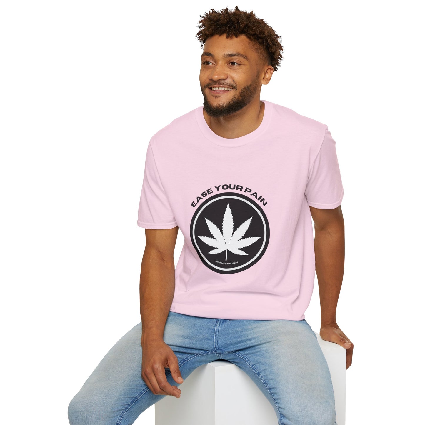 Health Matters Ease Your Pain THC Cannabis Unisex Soft Style T-Shirt