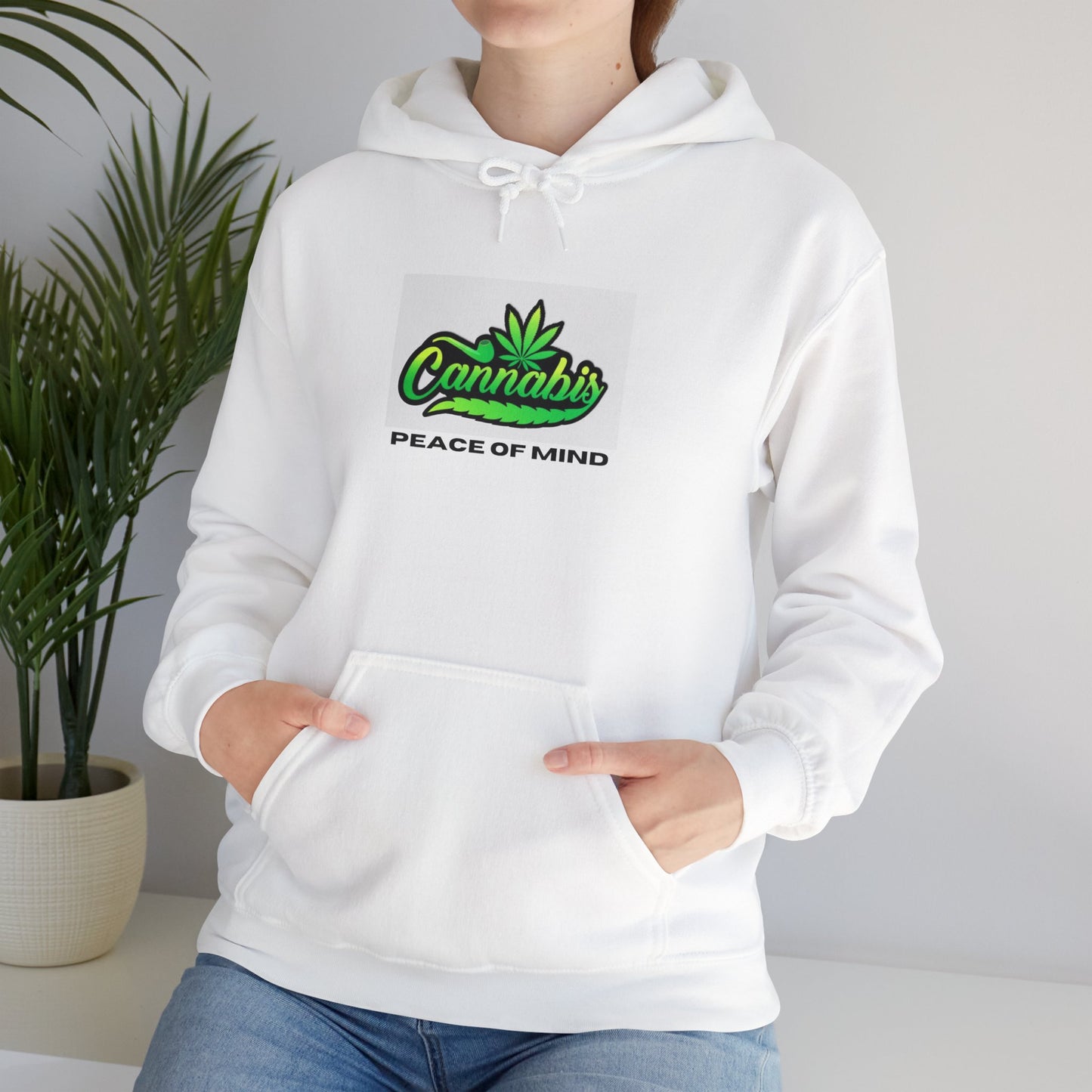 Health Matters Unisex Peace of Mind Cannabis THC Hooded Sweatshirt