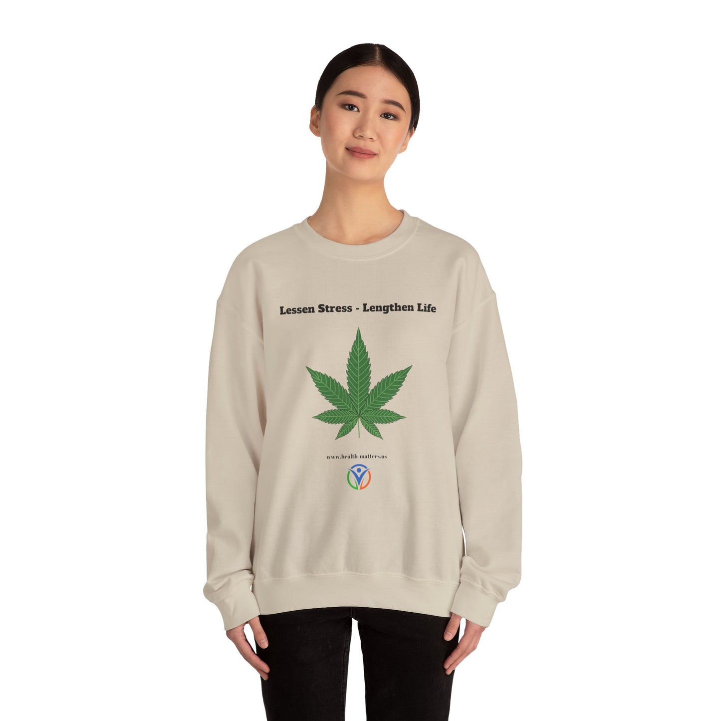 Health Matters Unisex Heavy Blend™ Cannabis Crewneck Sweatshirt