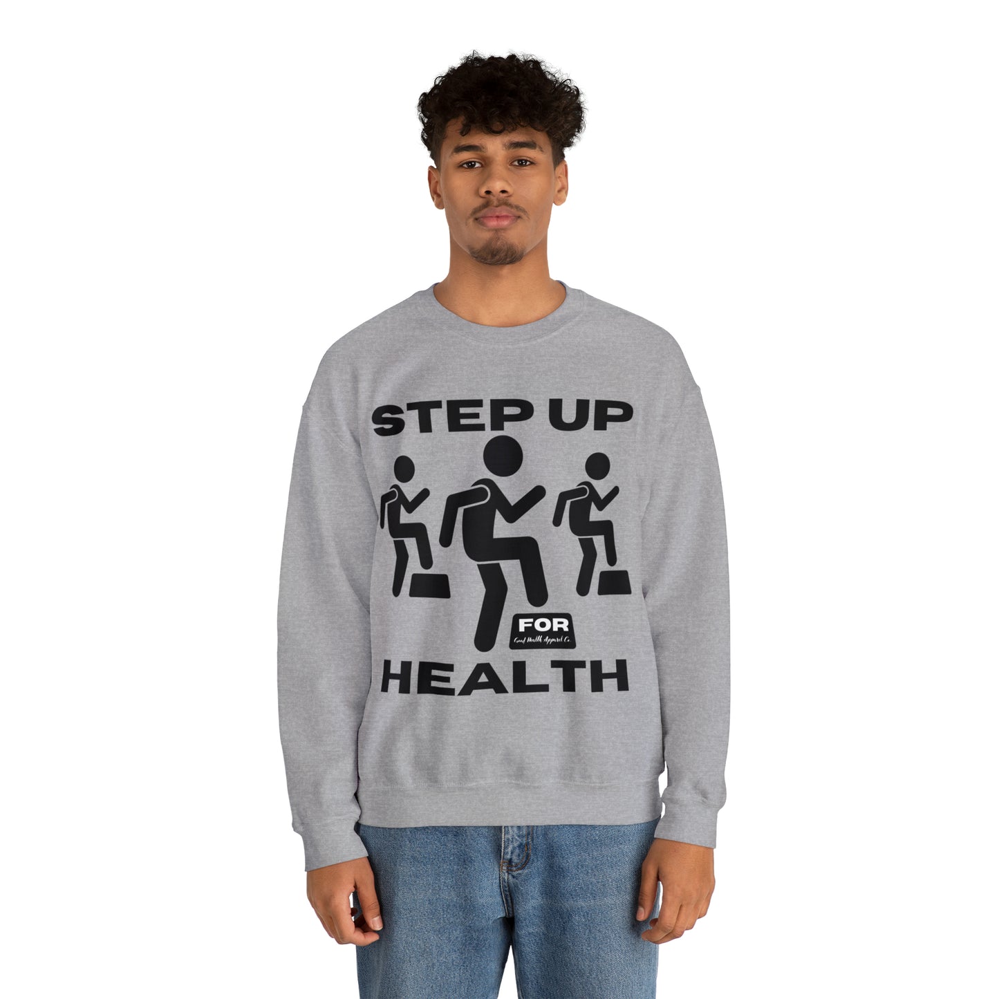 Health Matters Step Up for Health Unisex Heavy Blend™ Crewneck Sweatshirt