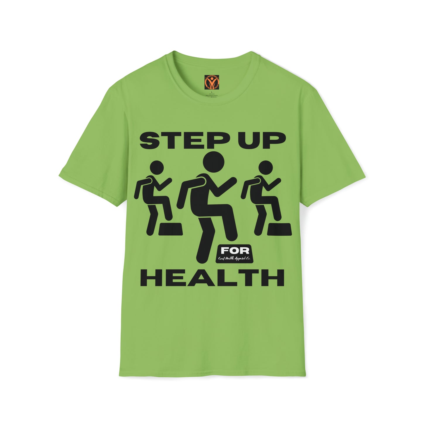 Health Matters Step Up For Health  Unisex Soft Style T-Shirt.