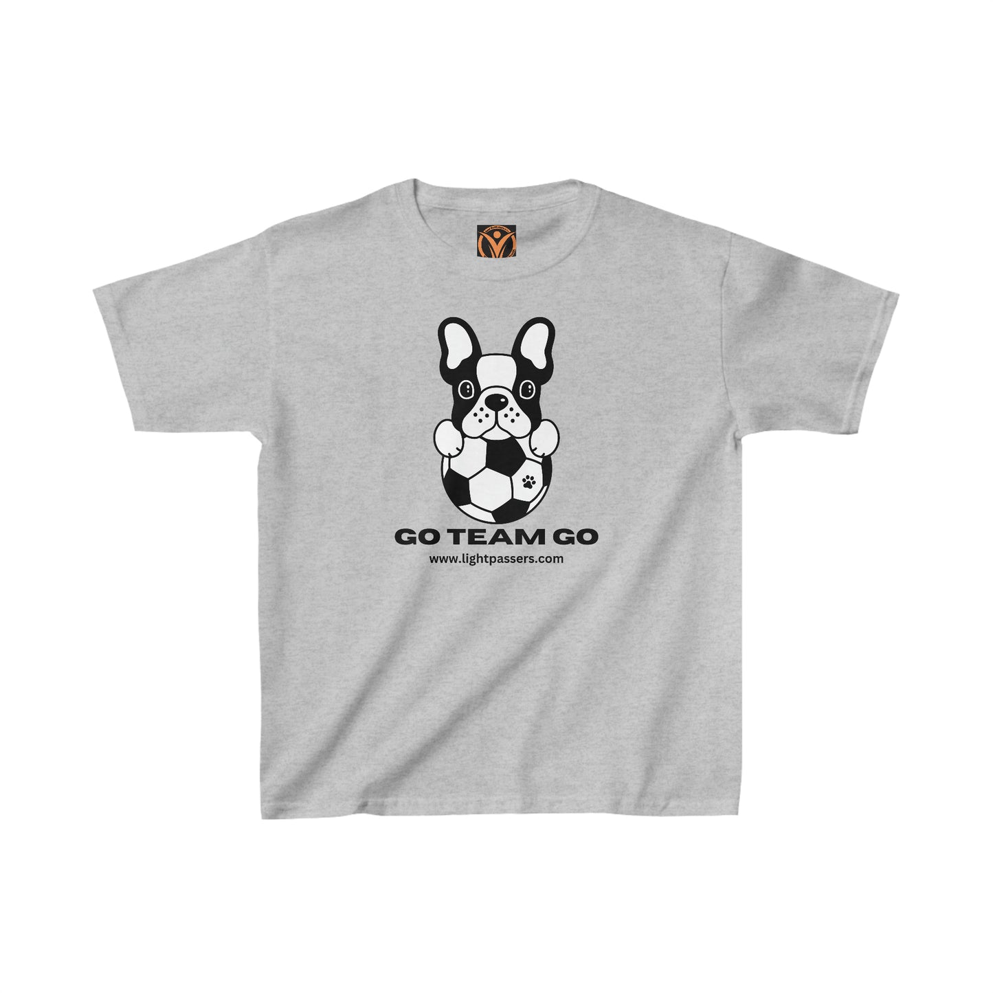 Health Matters Soccer "Go Team Go & Dog Kids Heavy Cotton™ Tee