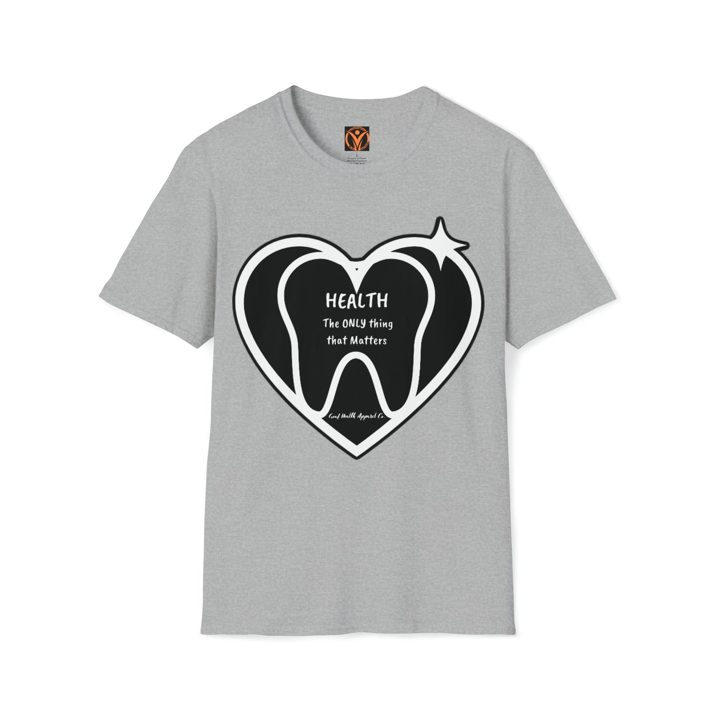 Health Matters Healthy Teeth Unisex Soft Cotton Tee