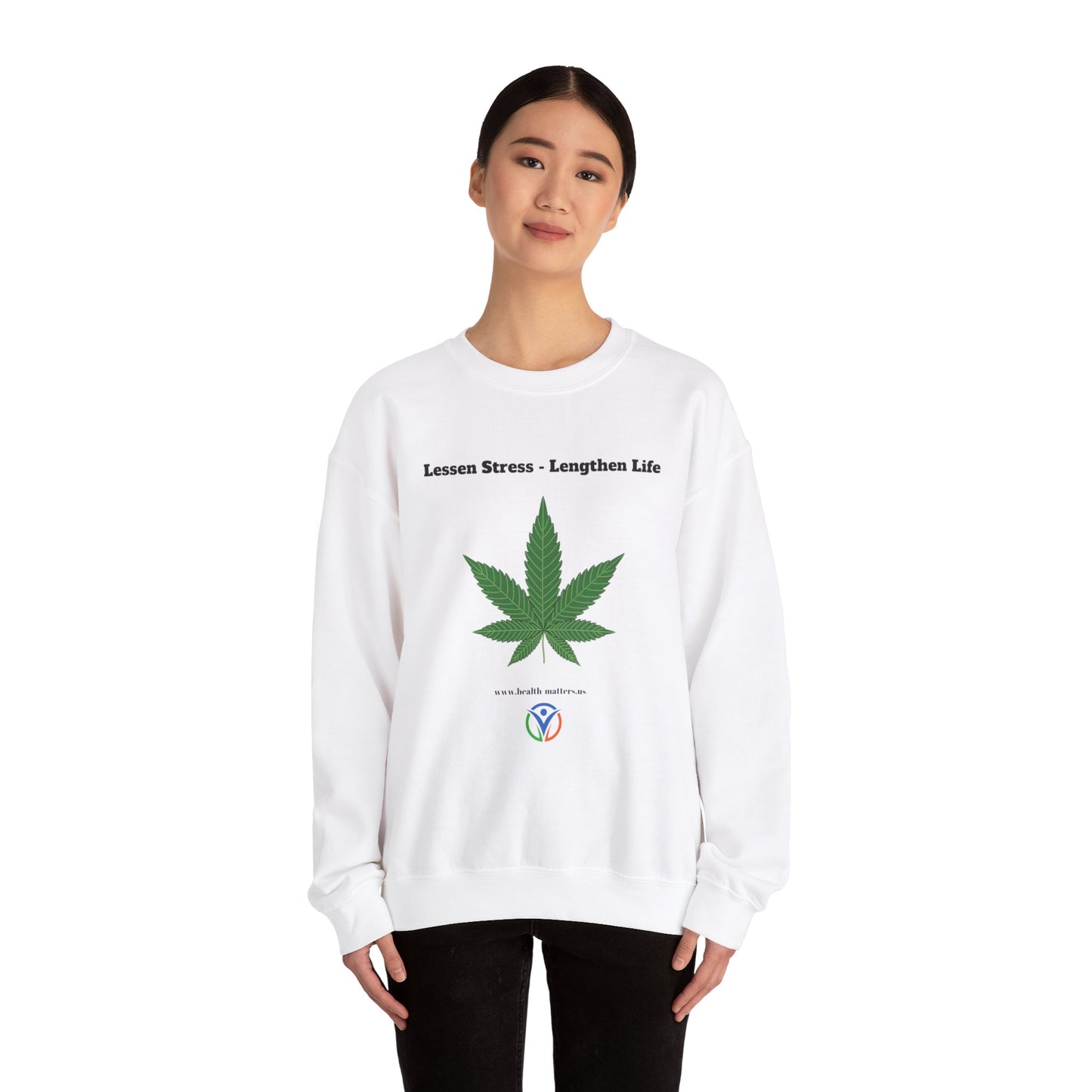 Health Matters Unisex Heavy Blend™ Cannabis Crewneck Sweatshirt