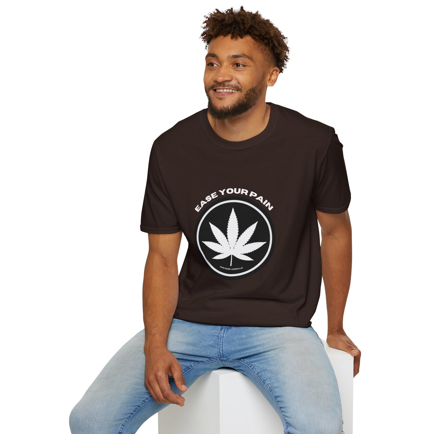 Health Matters Ease Your Pain THC Cannabis Unisex Soft Style T-Shirt