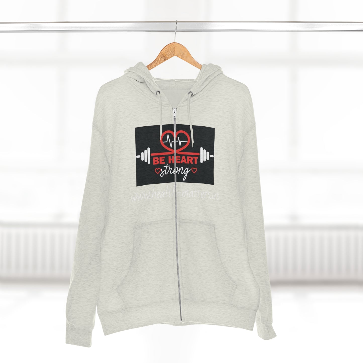 Health Matters Heart Health Unisex Zip Hoodie