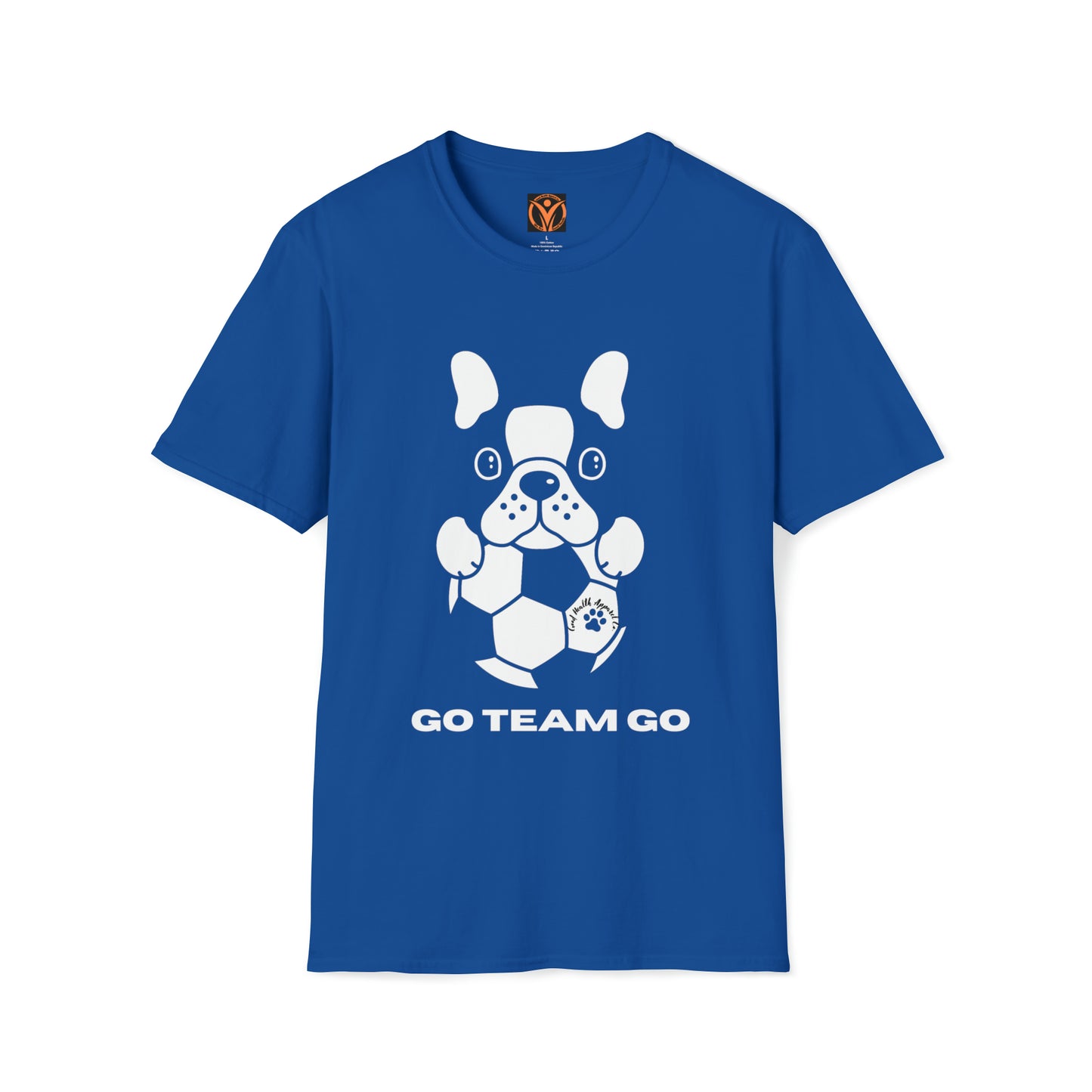 Health Matters Soccer & Dog "GO TEAM GO" Unisex Soft Style T-Shirt