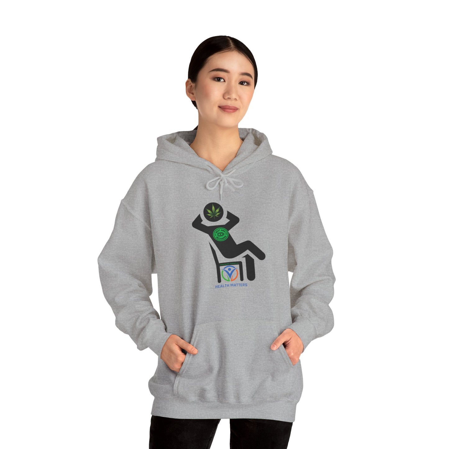 Health Matters Cannabis Unisex Heavy Blend™ Hooded Sweatshirt