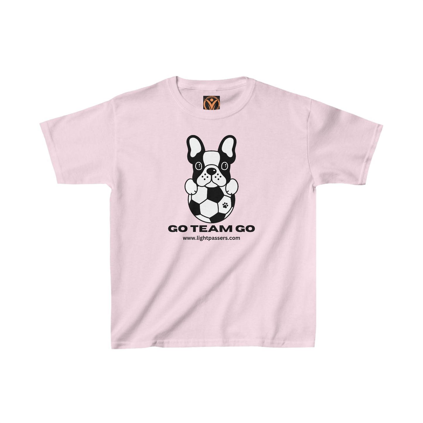 Health Matters Soccer "Go Team Go & Dog Kids Heavy Cotton™ Tee