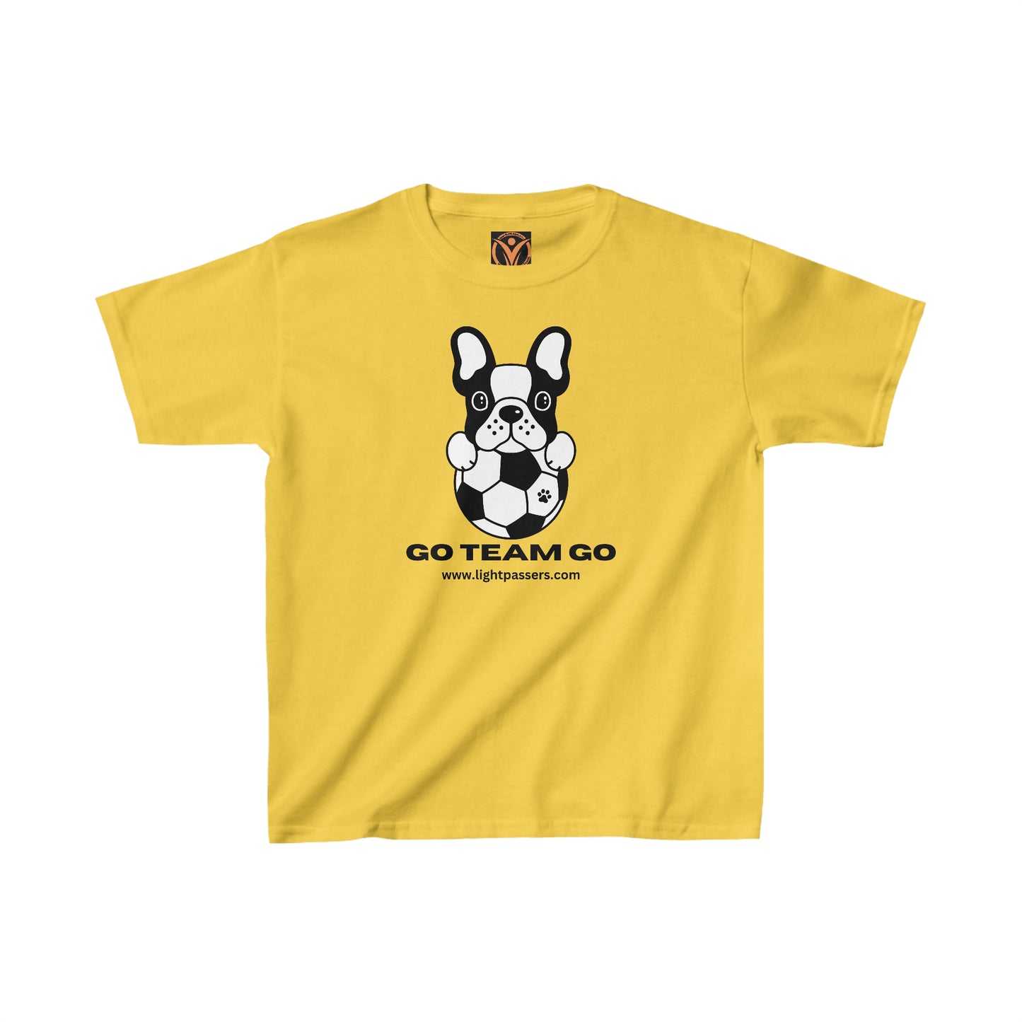 Health Matters Soccer "Go Team Go & Dog Kids Heavy Cotton™ Tee