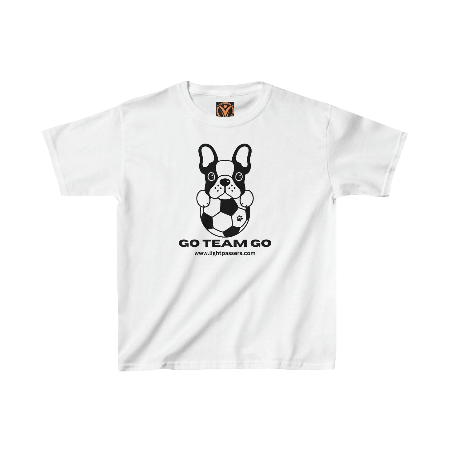 Health Matters Soccer "Go Team Go & Dog Kids Heavy Cotton™ Tee