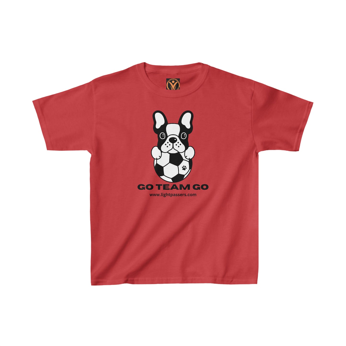 Health Matters Soccer "Go Team Go & Dog Kids Heavy Cotton™ Tee