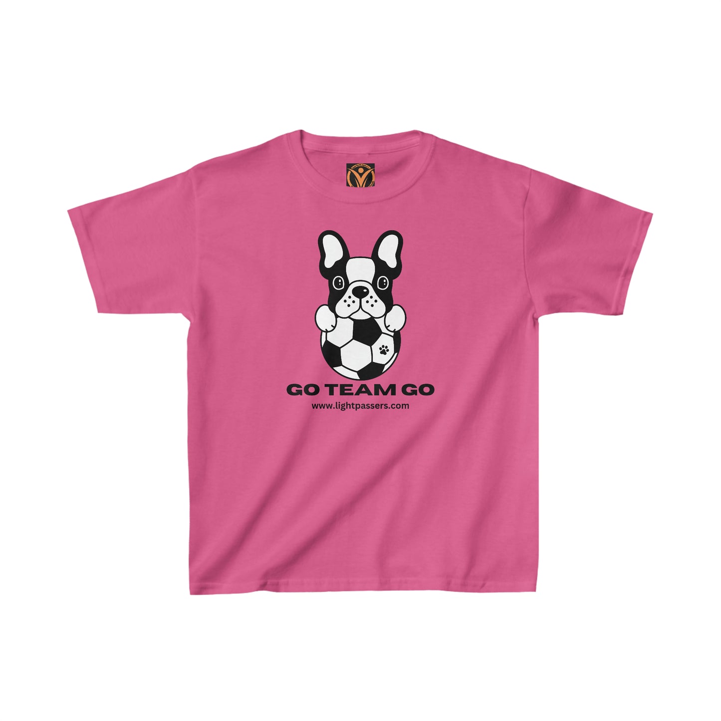 Health Matters Soccer "Go Team Go & Dog Kids Heavy Cotton™ Tee