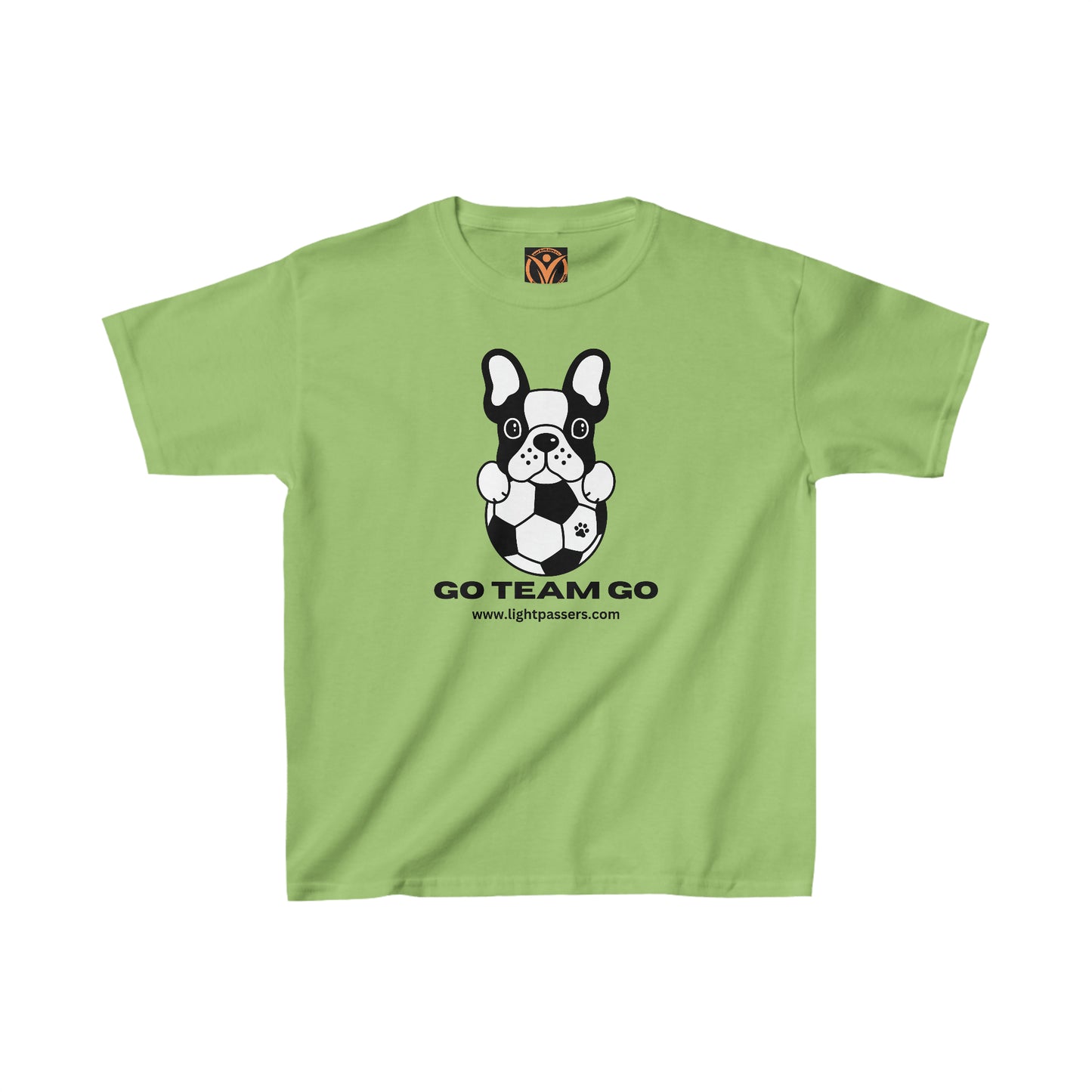 Health Matters Soccer "Go Team Go & Dog Kids Heavy Cotton™ Tee