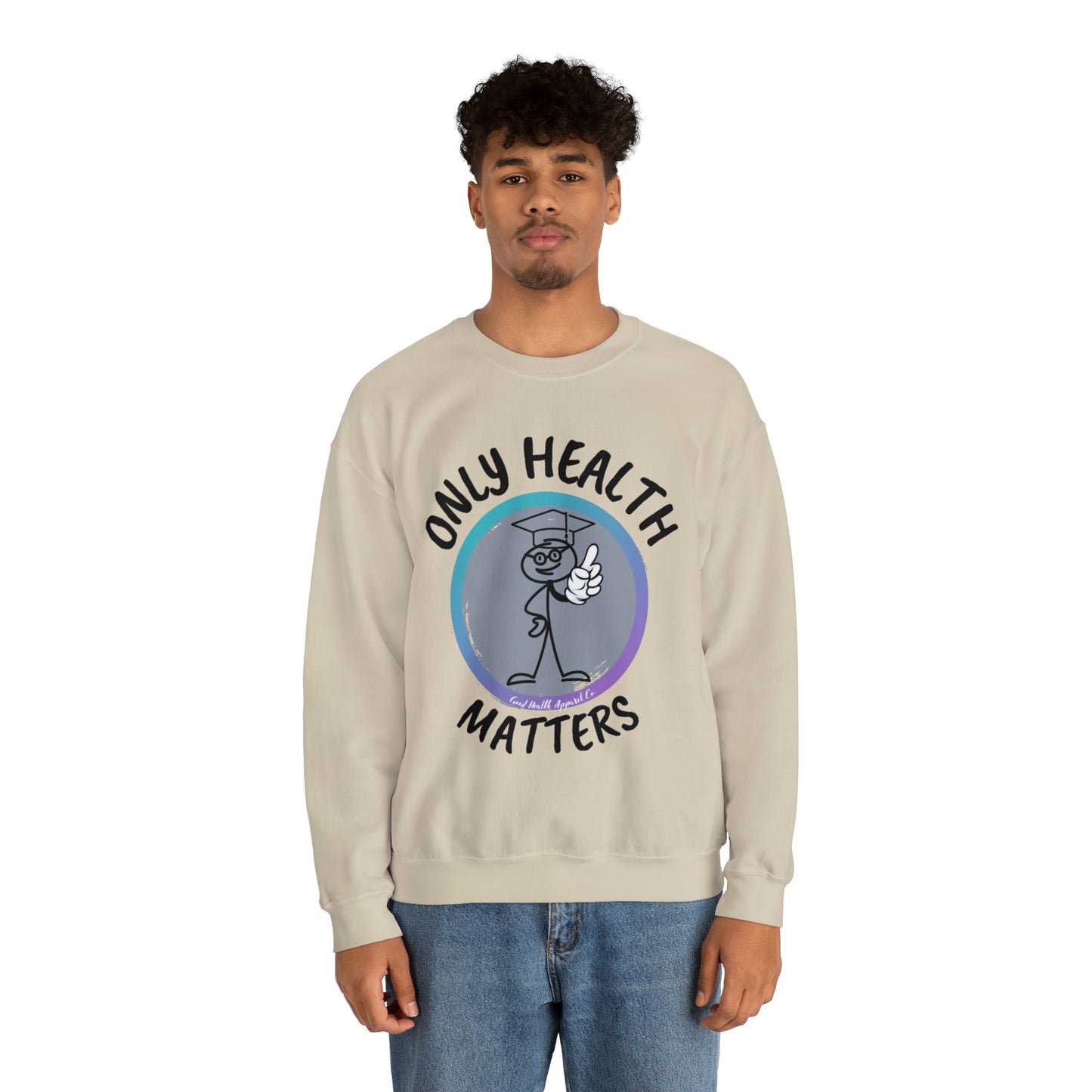 Health Matters Only Health Matters Unisex Heavy Blend™ Crewneck Sweatshirt