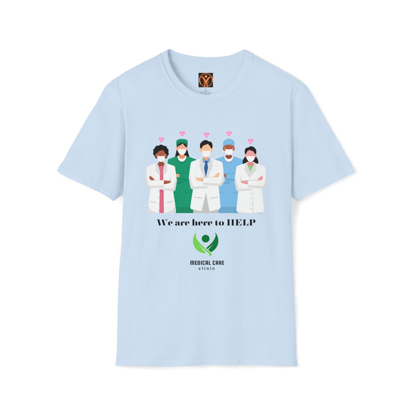 Health Matters "We are here to HELP" Unisex Soft Style T-Shirt