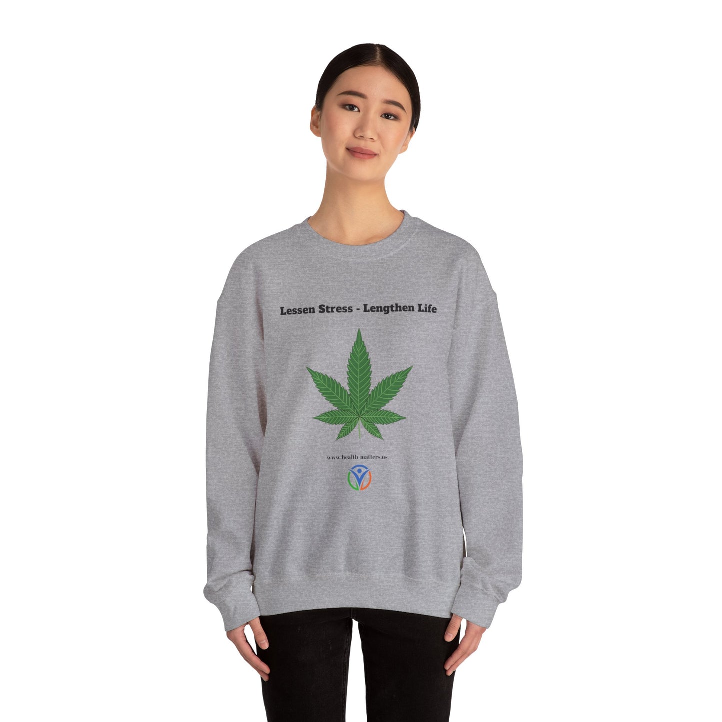 Health Matters Unisex Heavy Blend™ Cannabis Crewneck Sweatshirt