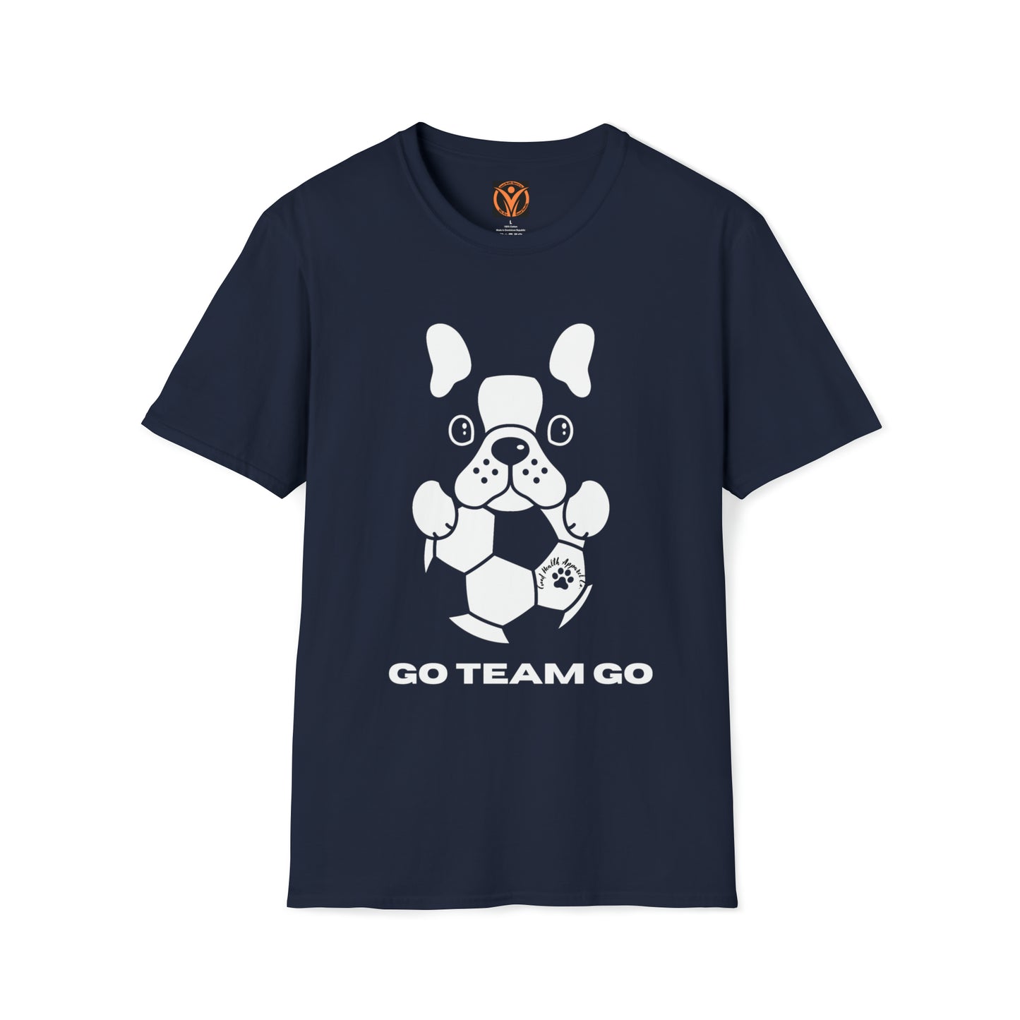 Health Matters Soccer & Dog "GO TEAM GO" Unisex Soft Style T-Shirt