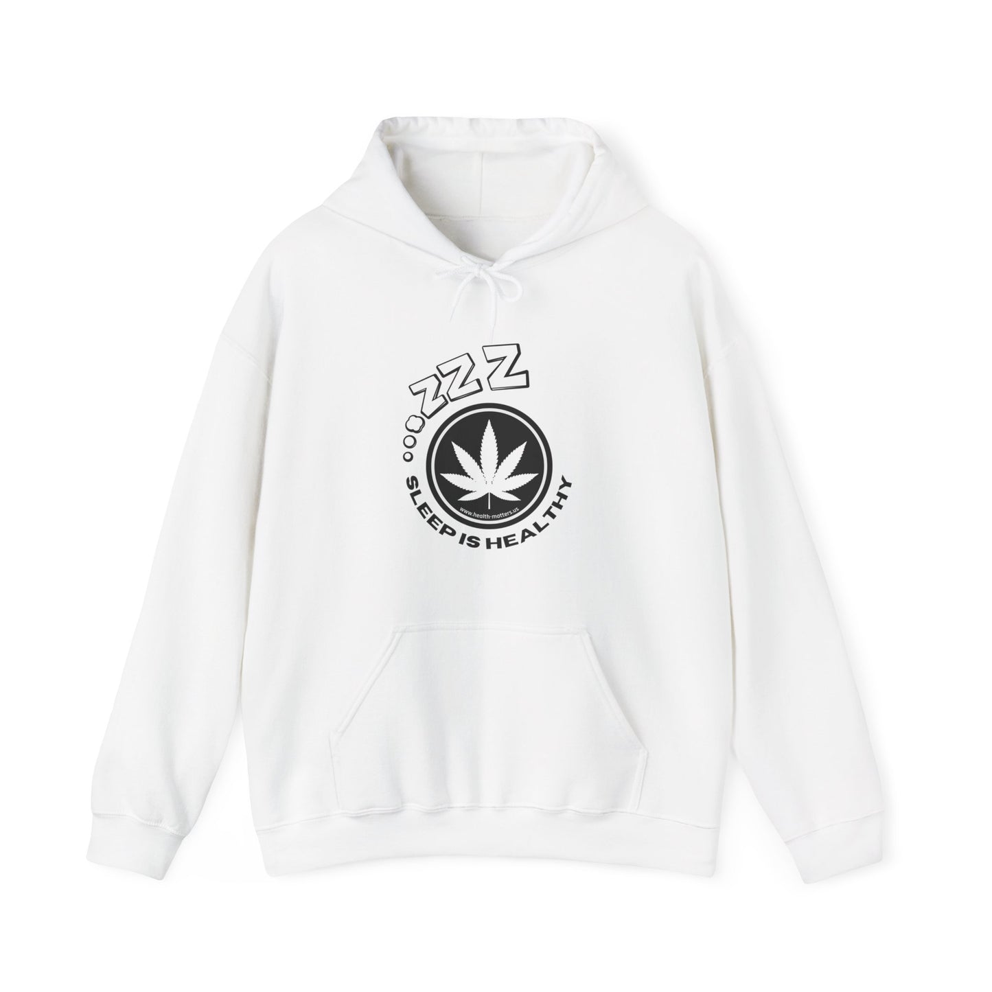 Health Matters Unisex Sleep Heavy Blend Hooded Cannabis Sweatshirt