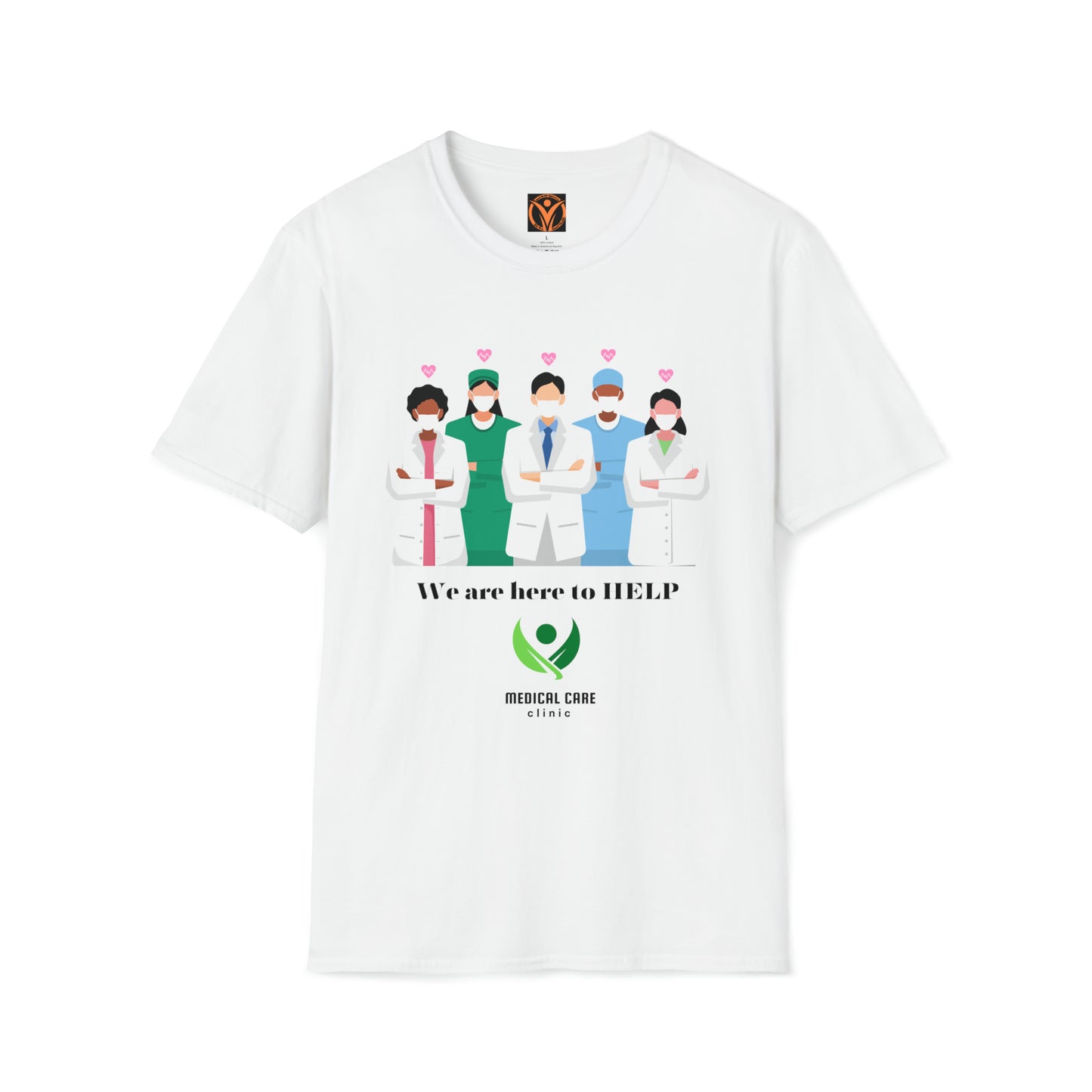 Health Matters "We are here to HELP" Unisex Soft Style T-Shirt