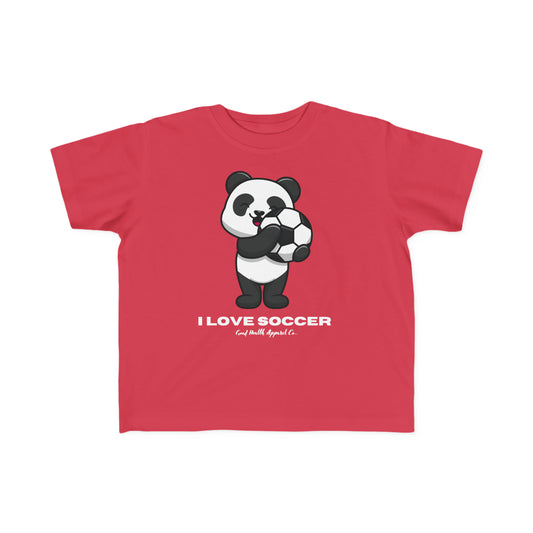 Health Matters I LOVE SOCCER Toddler's Fine Jersey Tee