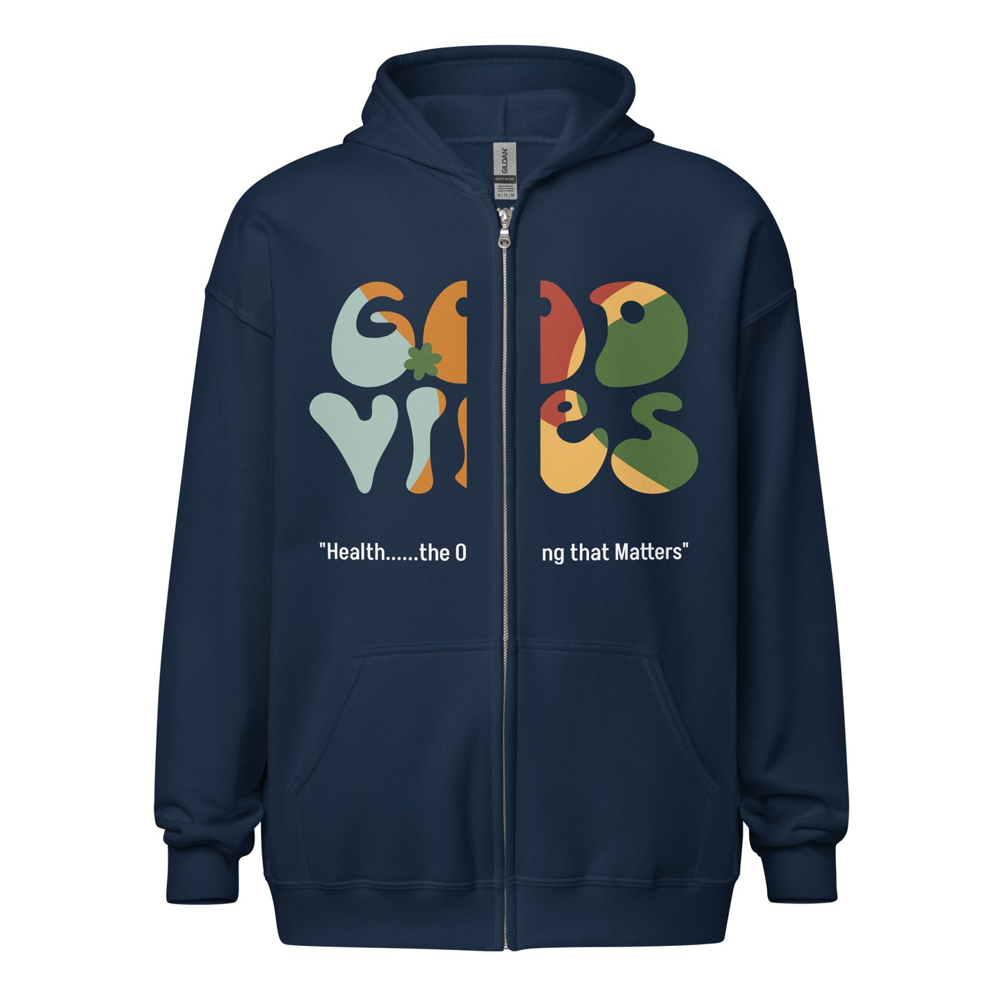 Health Matters Unisex Good Vibes Heavy Blend zip hoodie