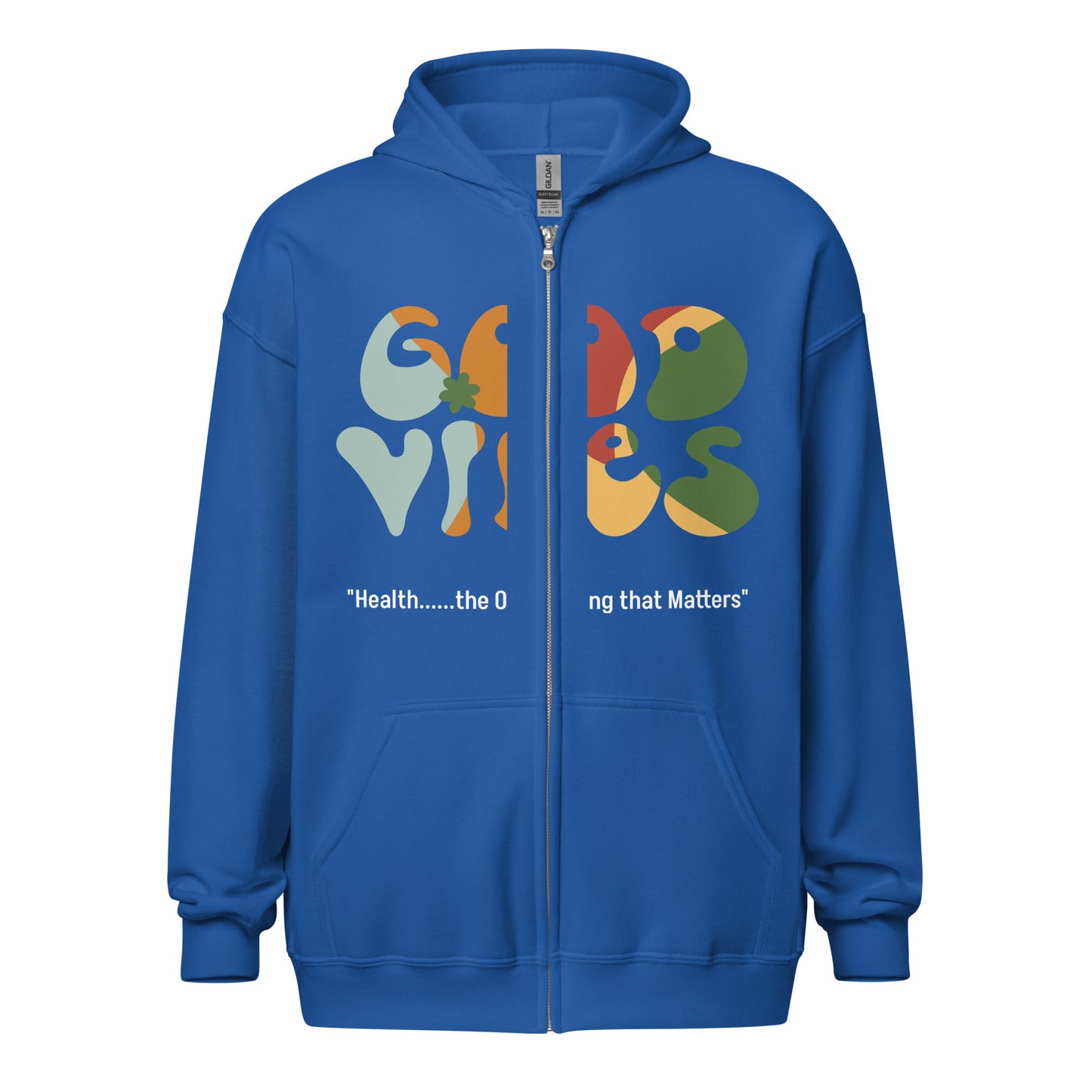 Health Matters Unisex Good Vibes Heavy Blend zip hoodie